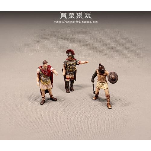 Medieval Rome Castle Knight Miniature Spartan Warriors Crusader Cavalry Guard Soldier Pirate Action Figure Figurine Model Toys