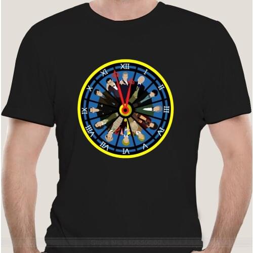 Fashion t-shirt men cotton brand teeshirt Men t-shirt Tick Tock Doctor clock (Blue) tshirt Women t shirt