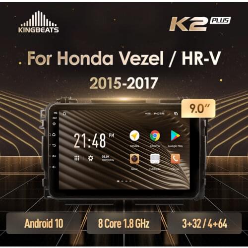 KingBeats Android 10 Octa-Core head unit HU 4G in Dash Car Radio Multimedia Video Player Navigation GPS for Honda Vezel HR - V