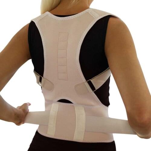 Sitting Posture Corrector Adjustable Magnetic Shape Body Shoulder Brace Belt Men And Women Back Vertebra Correct Therapy FK88