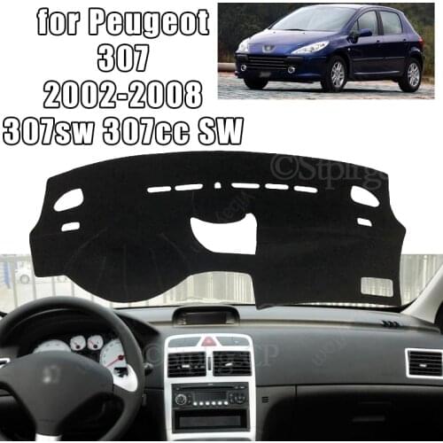 Car Dashboard Avoid Light Pad Instrument Platform Desk Cover Mat Carpets for Peugeot 307 2002-2008 307sw 307cc SW