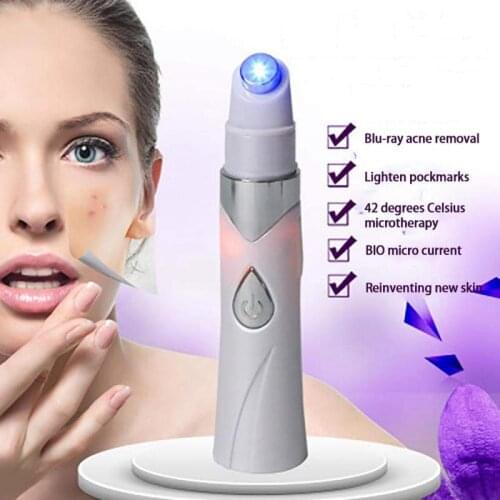 USB Blue Light Micro Therapy Acne Laser Pen Removal Scar Wrinkle Treatment Device Skin Care Portable Handy Photon Machine TSLM1