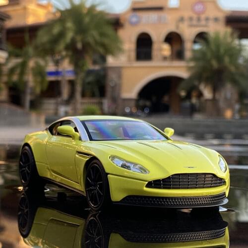 1:32 Aston Martin DB11 Supercar Model Simulation Alloy Pull Back Sound And Light Childrens Metal Toy Car Decoration Boy Gift