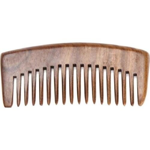 Natural Green Sandalwood Comb Wooden Massage Present Comb