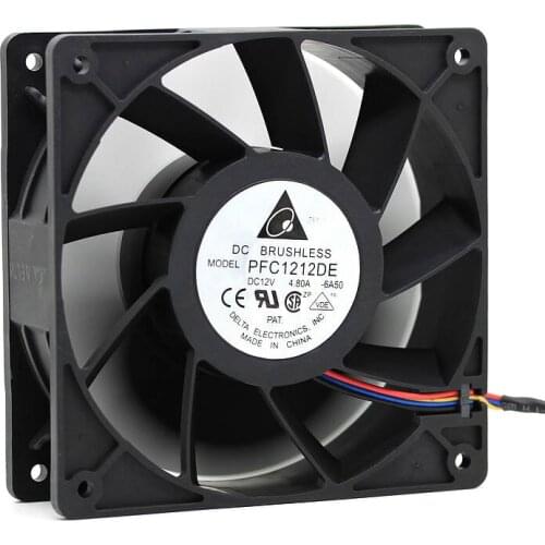 NEW DELTA PFC1212DE 12038 12V 4.8A 12CM high air volume double ball bearing high air volume cooling fan