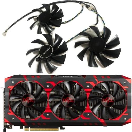3pcs/Set PLA09215B12H GPU Cooler Graphics card fan For Powercolor Red Devil RX VEGA56 VEGA64 RX Vega 64 56 Video Card cooling