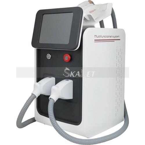 Portable ND YAG LASER Tattoo Removal OPT SHR Fast Hair Removal E-light Skin Rejuvenation RF Equipment with CE