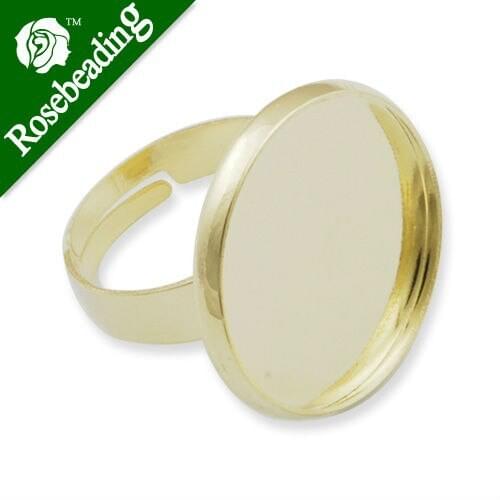 Adjustable Ring Blank Base Setting With 20MM Round Pad,ring settings blank,bezel ring blank