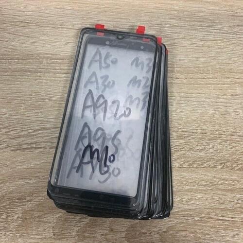 20pcs/lot For Samsung Galaxy A31 A80 A90 A10E A20 J6 J8 Touch Screen Glass LCD Display Outer Glass Lens Phone Spare Part Replace