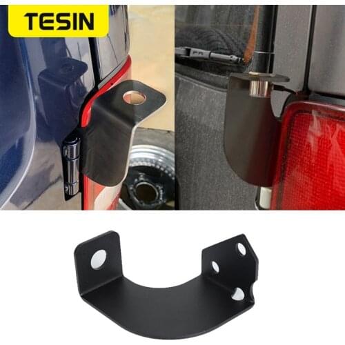 TESIN Car Rear Tailgate Taillight Antenna Mount Bracket Holder for Suzuki Jimny 2007-2017 Car Exterior Accessories