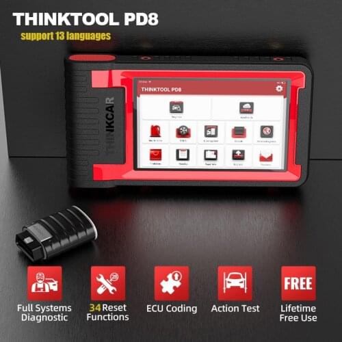 THINKCAR Thinktool PD8 OBD2 Scanner ECU Coding Active Test TPMS 8 Modules Car Full System Auto Diagnostic Tools Pk Thinktool Pro