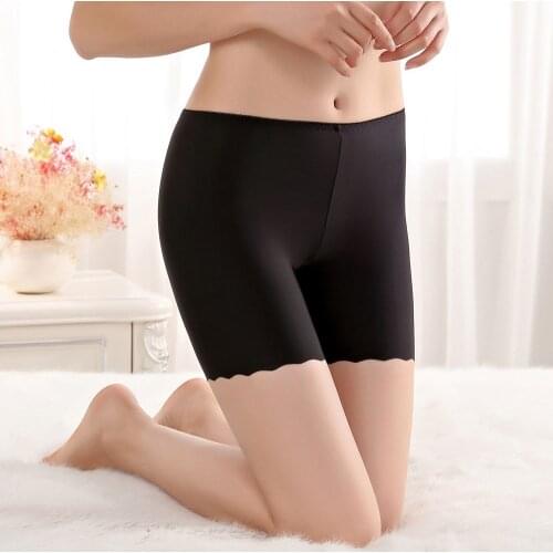 Women Safety Slip Shorts Under Boxer Seamless Safety Shorts Leggings Pants Underwear Shorts Anti-emptied Panties
