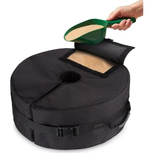 Outdoor Umbrella Base Weight Bag Weatherproof Parasol Camping Tent Heavy Duty Sand Bags Stand Base For Home Hotel Use X583D