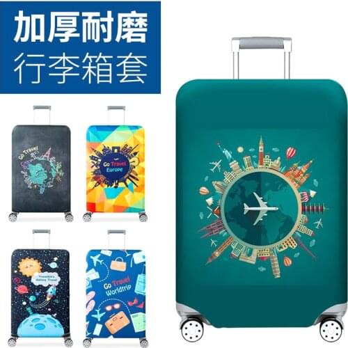 Thicker Travel Luggage Protective Cover Suitcase Case Cover Travel Accessories Elastic Luggage Cover Apply to 18-32inch Suitcase