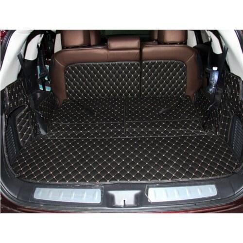 High quality! Special car trunk mats for Infiniti QX60 7 seats 2019-2013 waterproof cargo liner mats boot carpets for QX60 2016