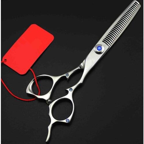 High quality professional 6 inch japan 440c hair scissors haircut thinning shears makeup cutting barber hairdressing scissors