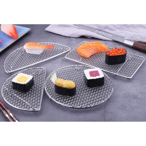 Japanese Stainless Steel Barbecue Rectangular Cooking Net BBQ Rack Food grade 4pcs/set