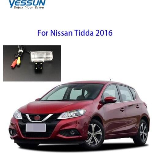 Yessun License Plate Rear View Camera 4 LED Night Vision 170 Degree HD For Nissan Tidda 2016