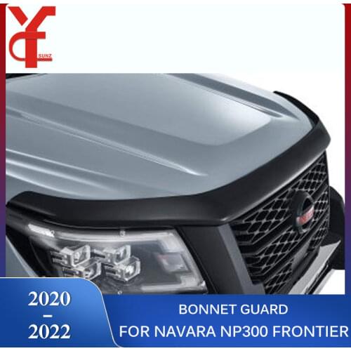 Bonnet Guard For Nissan Navara 2020 2021 2022 NP300 Frontier 2021 Accessories Bug Shields Hoop Scoop Car Exterior Parts