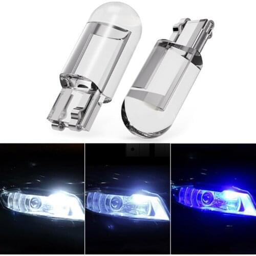 10Pcs Car LED T10 W5W Reading Lamp Marker Light Wedge Lights License Plate Bulbs R9CC