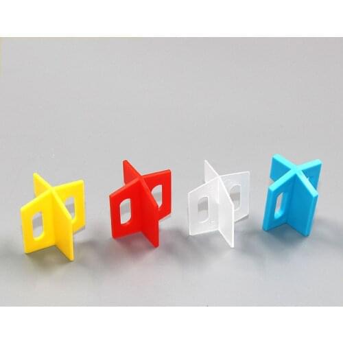 100pcs 1mm Crossed Shaped Tile Leveling System Base Spacer Flooring Leveler for floor wall brick tile rack correction