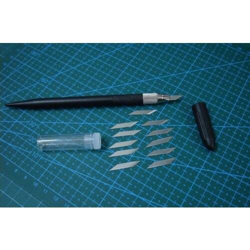 2 pcs per lot High quality 12 pcs blades 9 sea 303 metal carving pen knife perfect sculpture wood knife for airplane hobby DIY