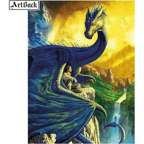 5d diamond painting dragon full square animal diamond embroidery dragon diy 3d diamond mosaic needlework art sticker