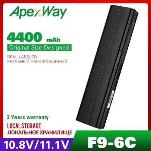 ApexWay 11.1v4400mAh battery For Asus A31-F9 A32-F9 F9 F9Dc F9E F9F F9J F9S 90-NER1B1000Y 90-NER1B2000Y