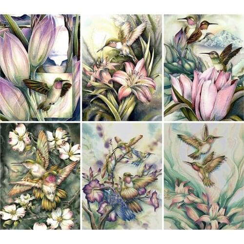 5D DIY Diamond Painting Full Drill Square Flower Diamond Embroidery Sale Animal Bird Rhinestones Mosaic Home Decor