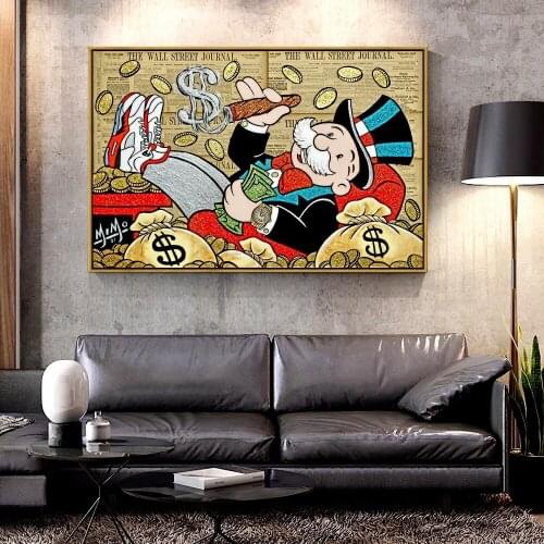 Artcozy Richman Arts at Aqua Miami Oil Canvas Painting for Home Decoration Wall Art Canvas Printings Figure Painting Single