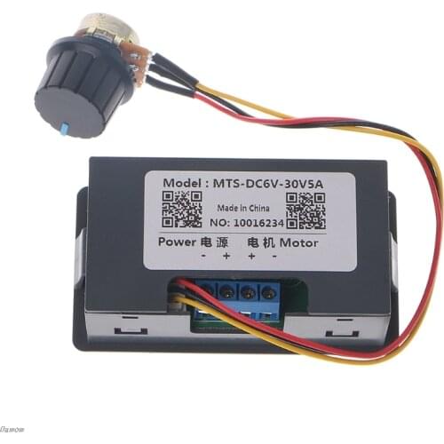 DC 6-30V 12V 24V 15A Max PWM Motor Speed Controller With Digital Display Damom