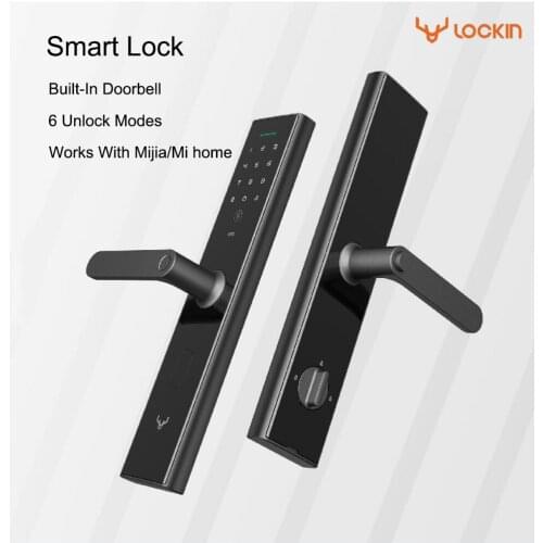 Fingerprint Smart Door Lock Password NFC Key APP Unlock Bulit-in Doorbell Opening Detect Work With Mijia/mi home Smart Linkage