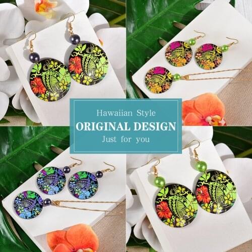 Hawaiian Fashion Earrings Jewelry Plumeria Flower Earing Accessories Acrylic Dangle Drop Wholesale Boho Jewelry for Women 2021
