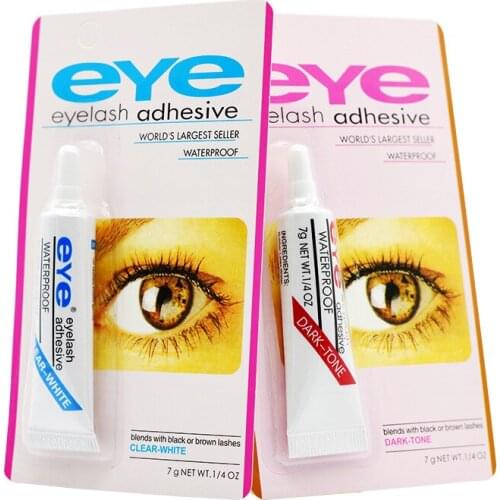 Eyelash Glue Clear-white/Dark-black Waterproof Eye Lash Glue Waterproof Strong Makeup Best Strip Eyelash Glue Stick