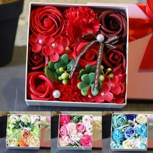Creative Gift Handmade Soap Flower Gift Box Simulation Rose Soap Flower Gifts For Honeymoon Friend