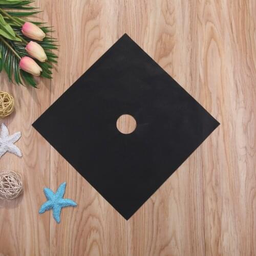 4 Pieces Oven Cover Black 4pcs Kitchen Easy Clean Cooks Gas Rang Hob Liner Stove Top Protectors Tools Eco-friendly Durable