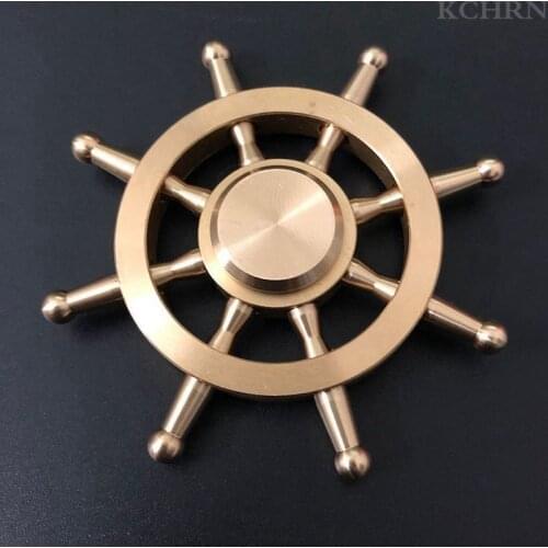 Copper Fidget Spinner Bullet Shape Stress relief Hand Spinner Finger Tip Gyro toy Metal Antistress Toys for Adult Kids Xmas Gift