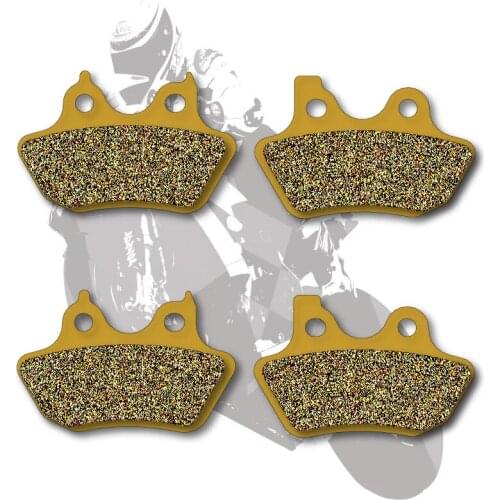 Motorcycle Disc Front + Rear Semi-Metallic Brake Pads For HARLEY FXDB FXDC FXDL FXDWG FXST FXSTD FLSTC FXD FLSTN 2007