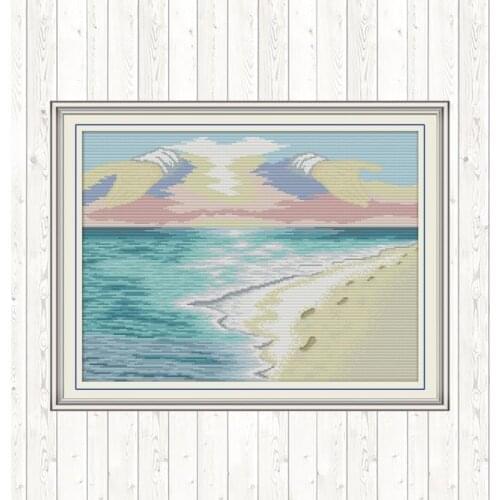 Beach DMC 11CT 14CT Kits Cross Stitch Embroidery Needlework Sets Painting Decor Counted Printed on The Canvas Patterns Kits
