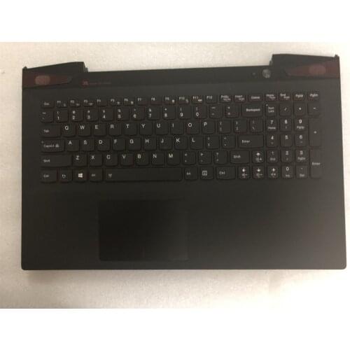 New for Lenovo IdeaPad Y50-70 KB Bezel Upper Cover with TouchPad Palmrest with US Backlight Keyboard AP14R000A00 5CB0F78877