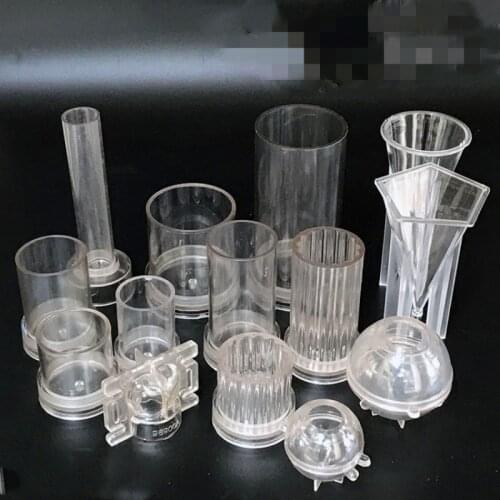 1Pcs Cone/Cylinder/Pillar/Pyramid Transparent Plastic Candle Molds DIY Candle Bougie Module Crafts Accessories