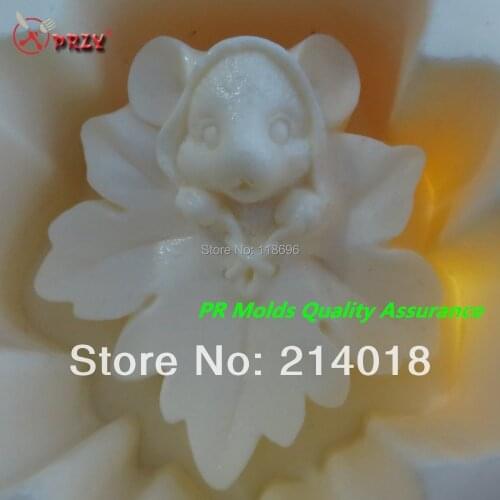 Maple leaves and mice modelling silicon soap mold fondant Cake decoration mold wholesale Handmade soap mold NO.:SO395