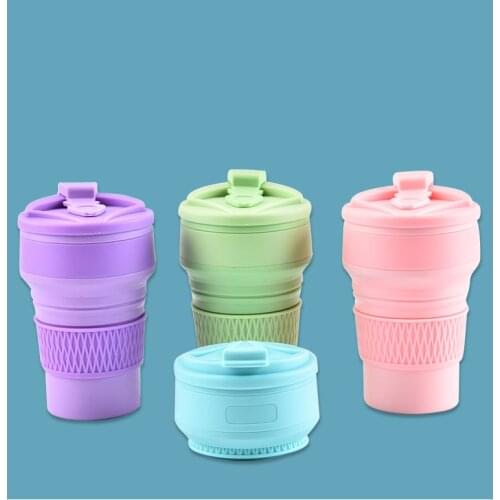 Silicone Folding Water Cup 101-200Ml Travel Portable Cup Leak-Proof Design Silicone Water Cup