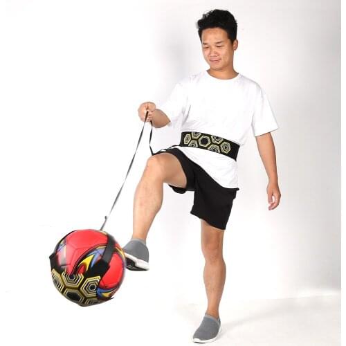 Soccer Trainer Football Kick Throw Solo Practice Training Aid Adjustable Waist Belt Control Skills Training Band for Kids Adults
