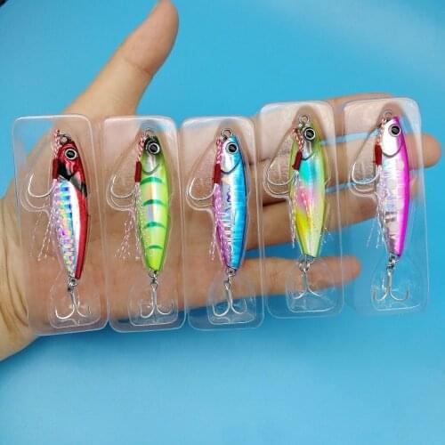TSURINOYA 5PCS/LOT Micro Jigging Metal Jig Lure 7g/14g/18g SLOW Sinking Fishing Bait Isca Artical Wobblers Fishing LURE