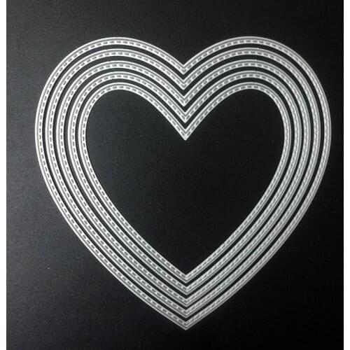 YINISE PUNCH Love Frame Metal Cutting Dies For Scrapbooking Stencils DIY Album Cards Decoration Embossing Folder Die Cuts CUTTER