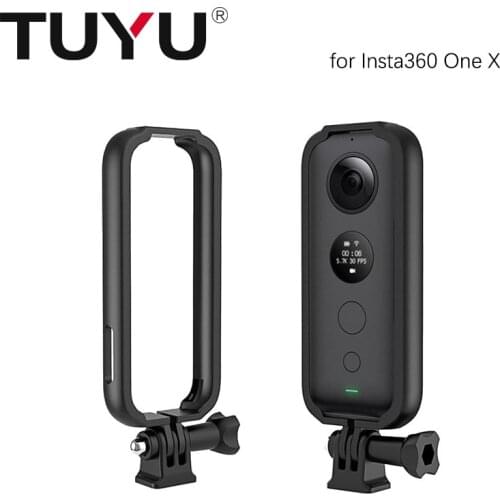 ABS Protective Frame Protective Housing Shell Case and Adapter Mount with Screw for Insta360 ONE X Camera Accessory