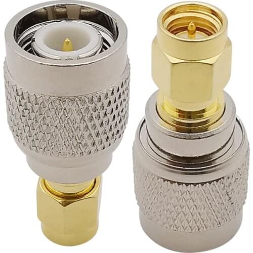 1Pcs SMA Male to TNC Male RF Coaxial Adapter Connector SMA to TNC male plug straight adapter