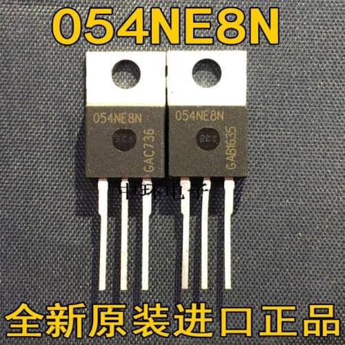 10 PCS IPP054NE8NG 054NE8N 100A/55V TO220 MOS