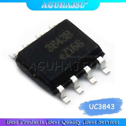 10pcs UC3843 3843B UC3843B UC3843A SOP-8 The new quality is very good work 100% of the IC chip